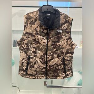 The North Face Brown Tan Camo Vest
